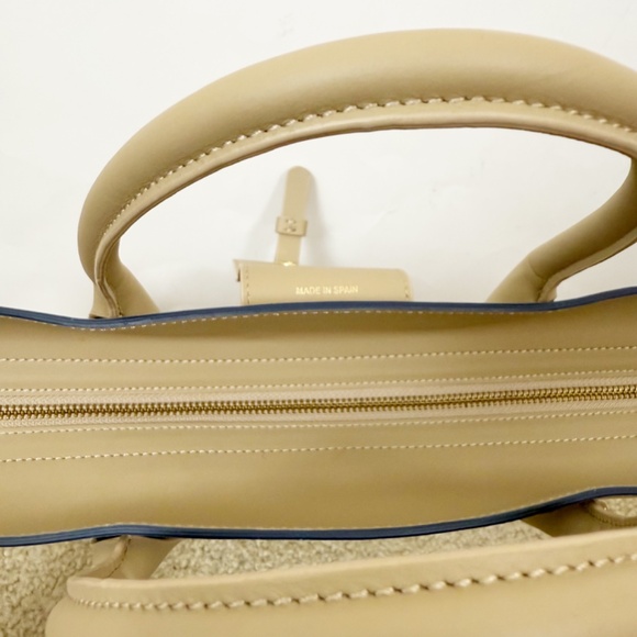 Paris 64 Lumiere Taupe Tote Leather Elegant Bag - Picture 9 of 11